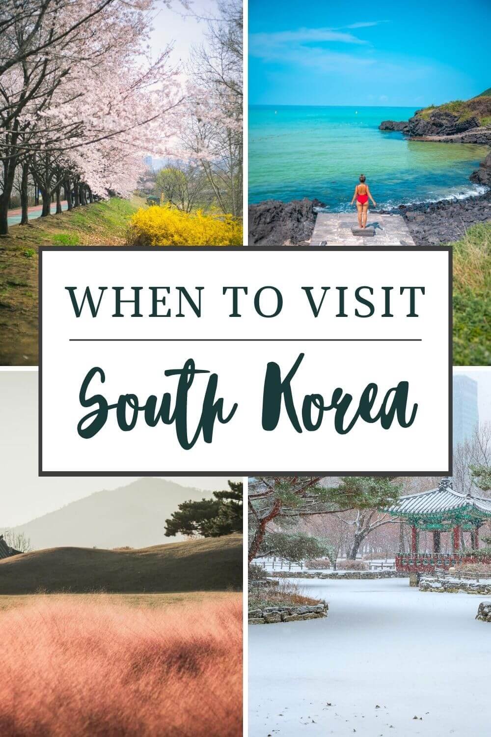 best time to visit South Korea pin