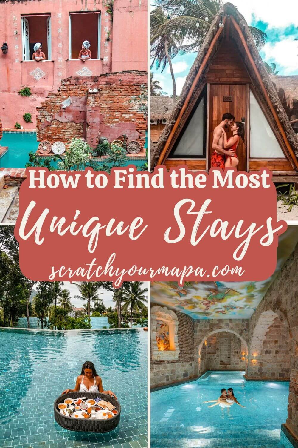 how to find unique places to stay pin