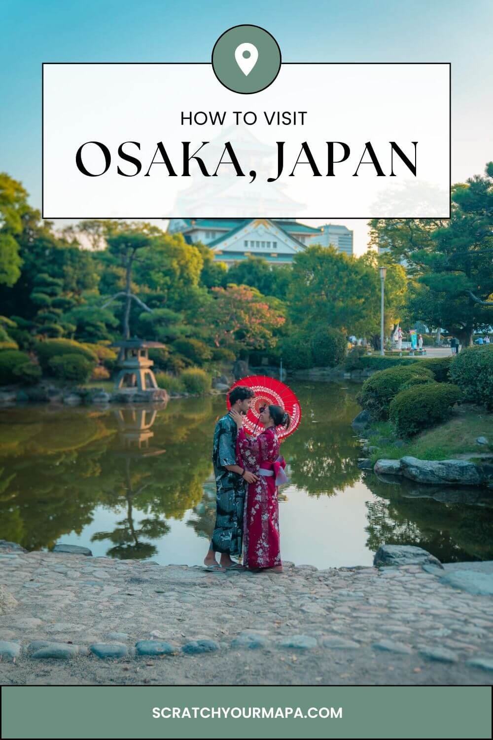 how to travel to Osaka, Japan pin