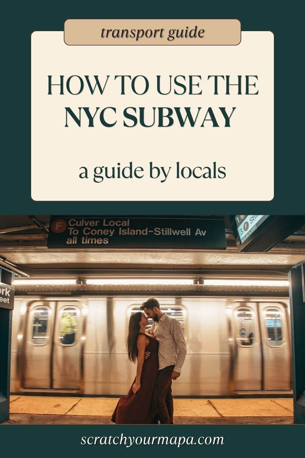 how to use the NYC subway pin