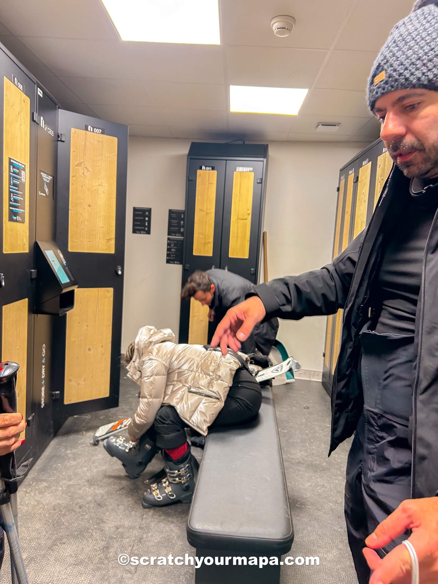 lockers a the ski resorts in Chamonix