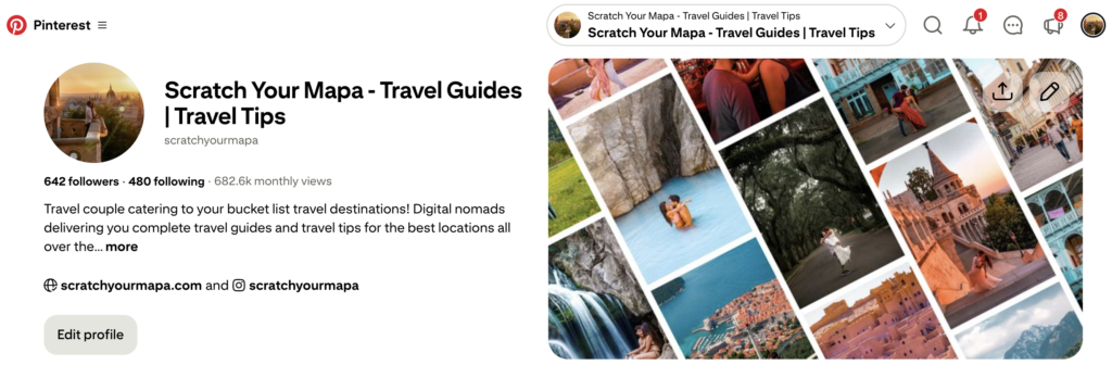 Scratch Your Mapa Pinterest