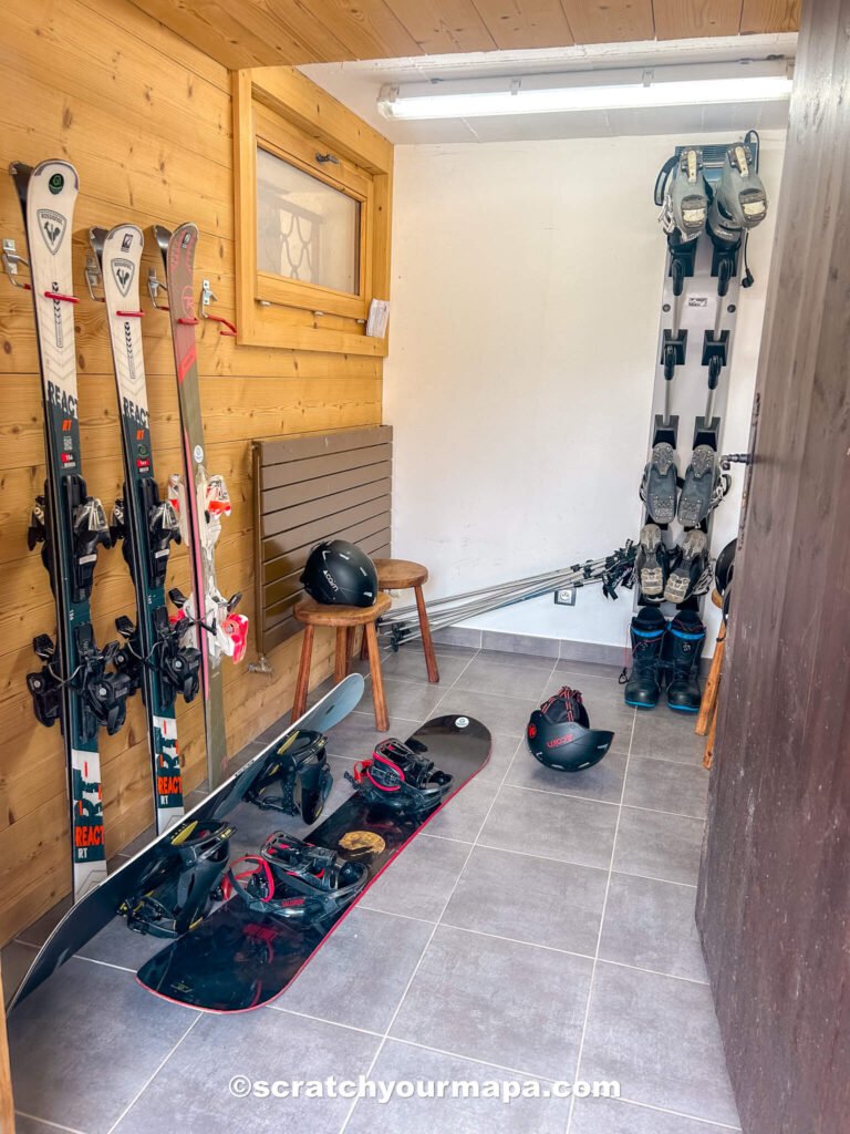 equipment for skiing in Chamonix
