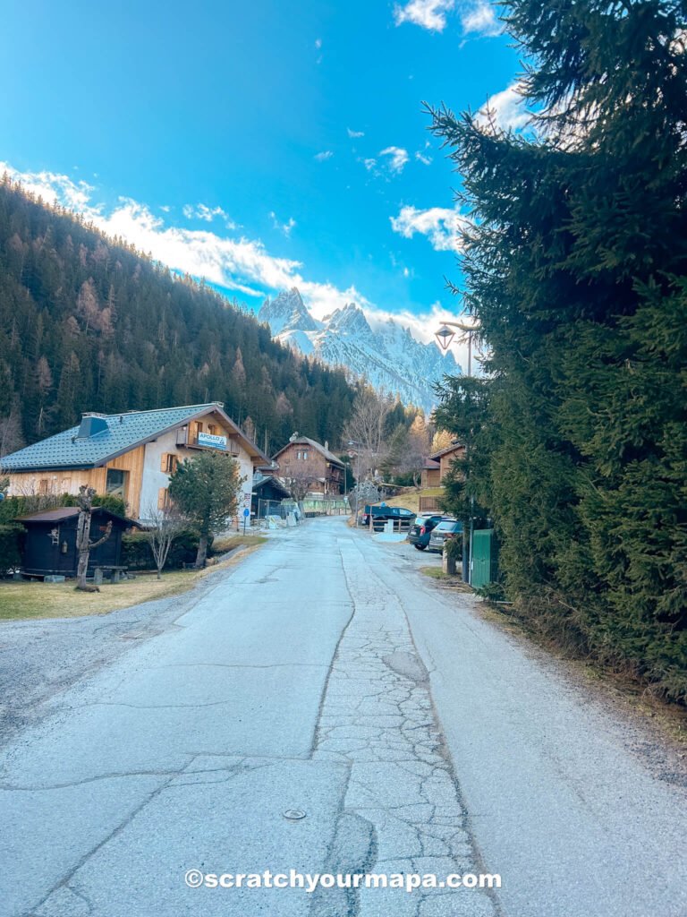 streets outside of Chamonix