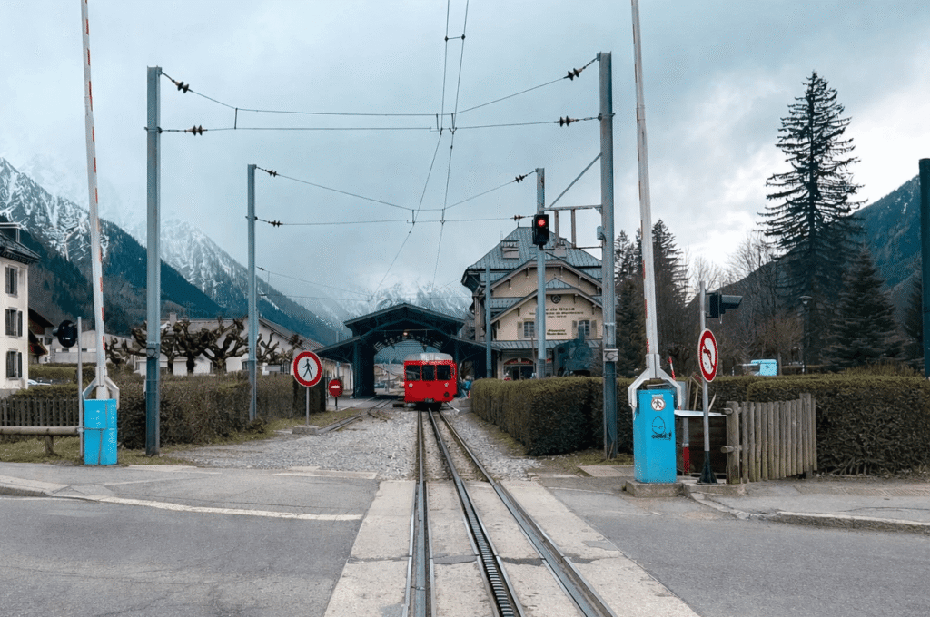 how to get around Chamonix, France by train