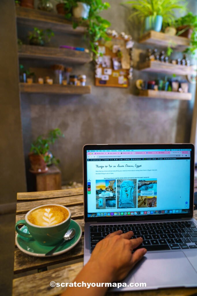 working at a cafe in NYC