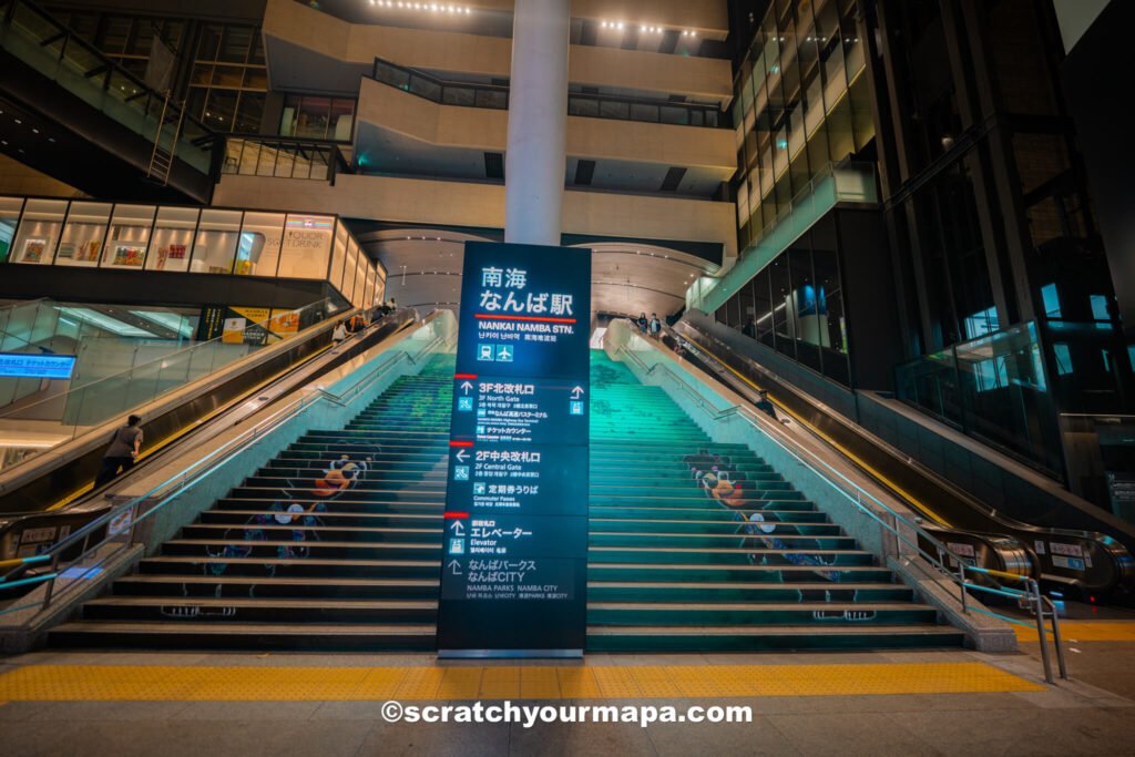 Namba Station in Osaka, Japan