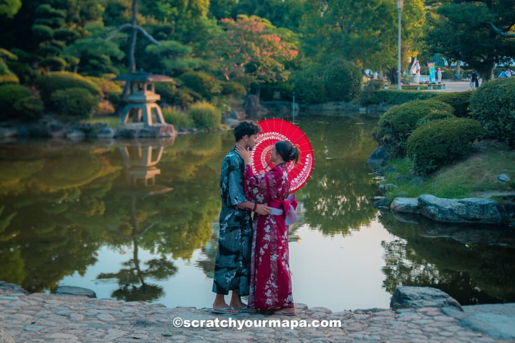 sunrise at Osaka Castle - things to do in Osaka