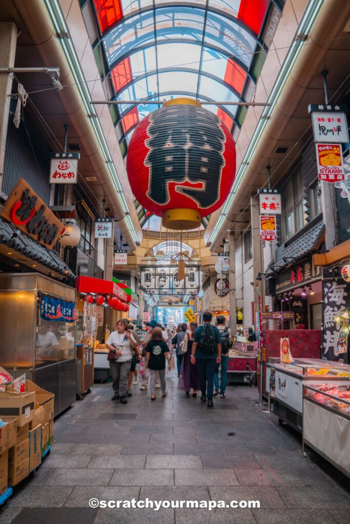 market in Osaka Japan