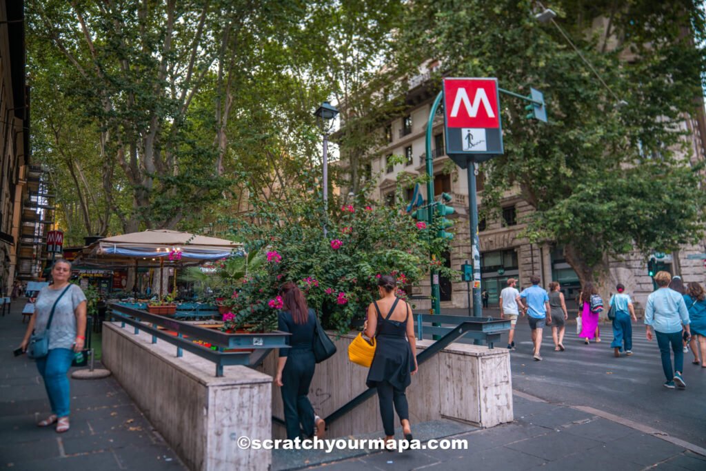 getting around Rome by metro