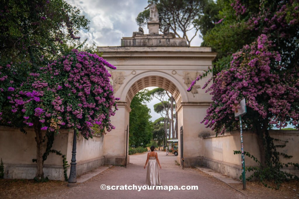 Borghese Gardens in Rome