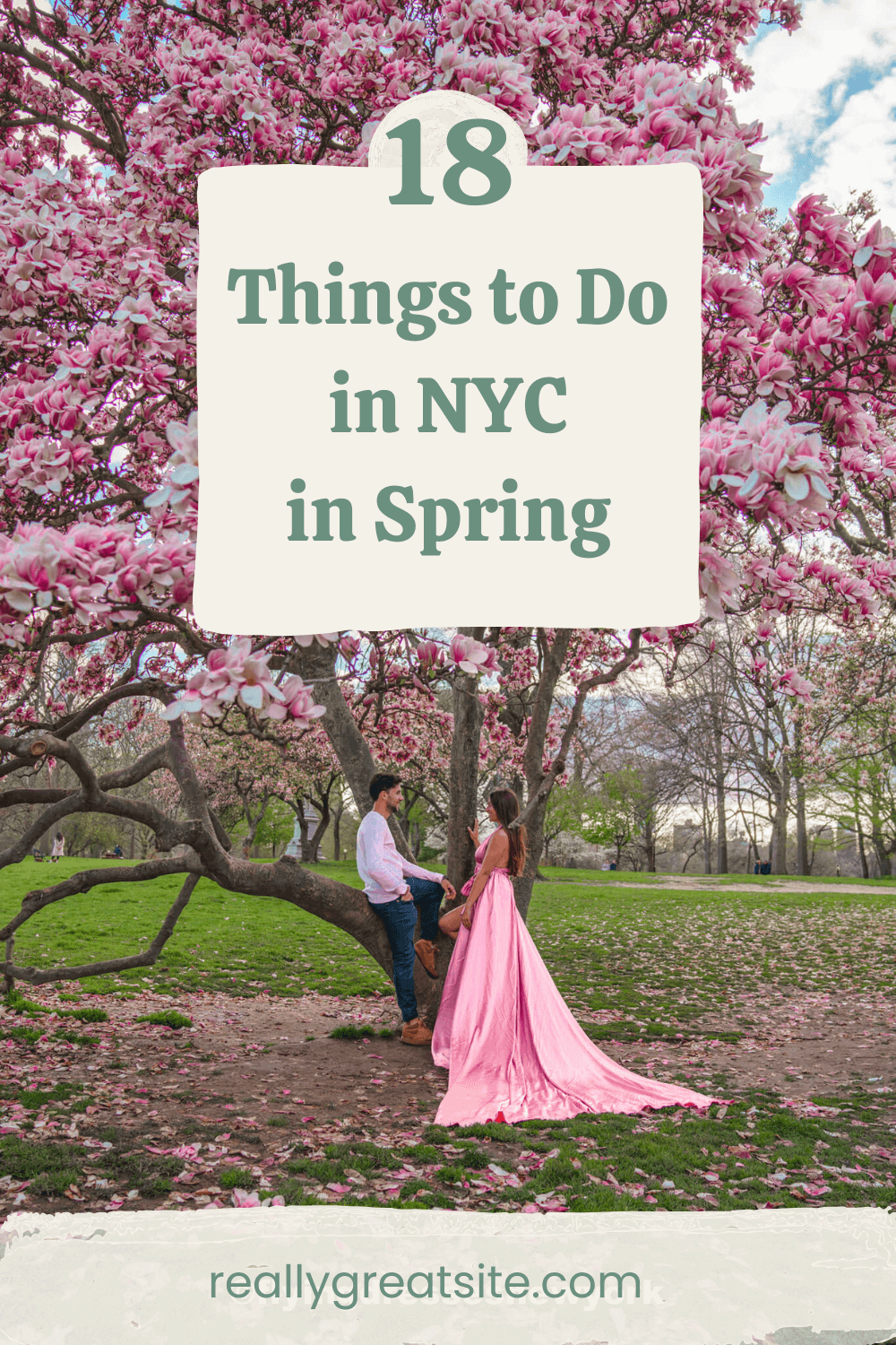 things to do in NYC in spring pin