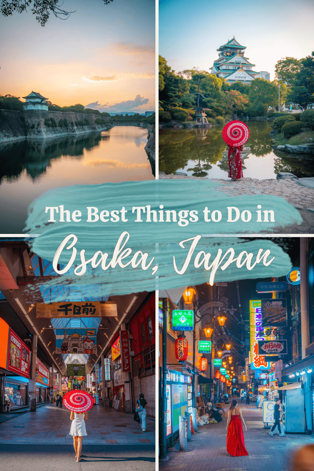 things to do in Osaka, Japan pin