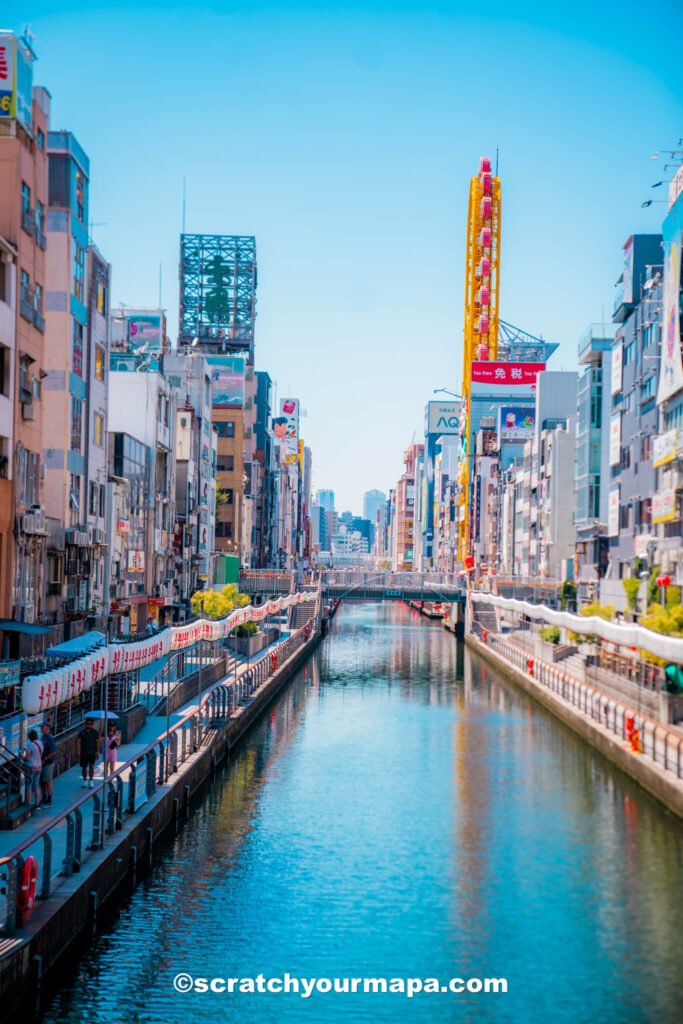 Osaka waterfront in summer in Japan