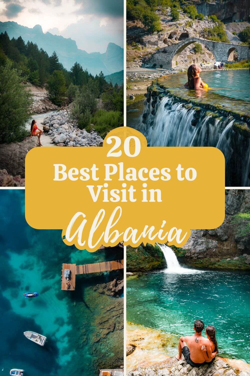 best places to visit in Albania pin