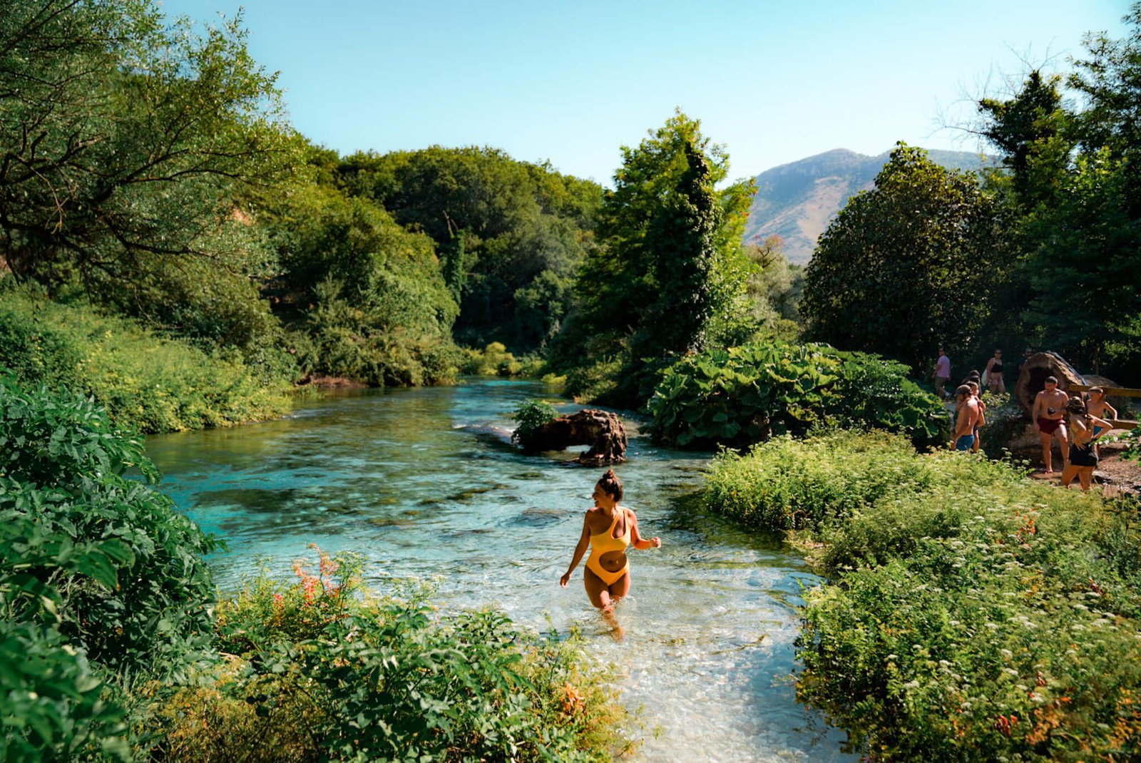blue eye in Albania blue eye, travel in Albania