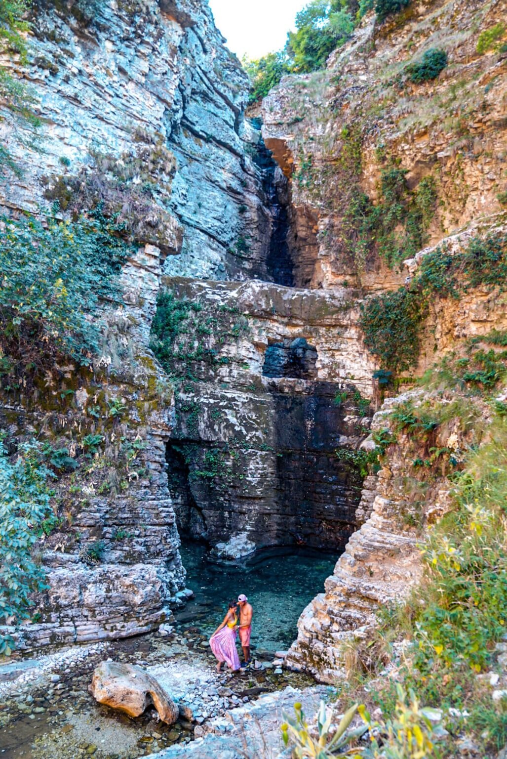 beautiful places in Albania - hidden waterfall