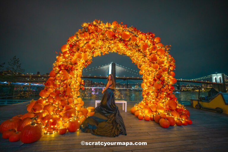 Halloween arch in NYC