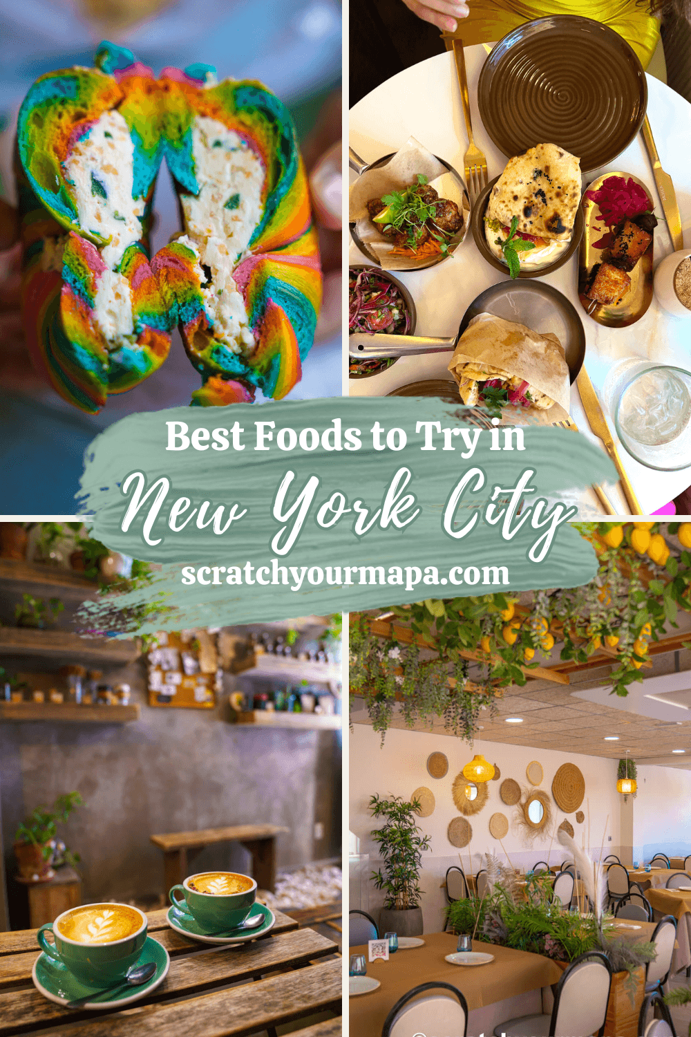 Best foods in New York City pin