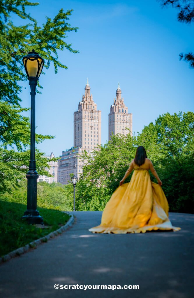 Flying Dress Photoshoot in Central Park