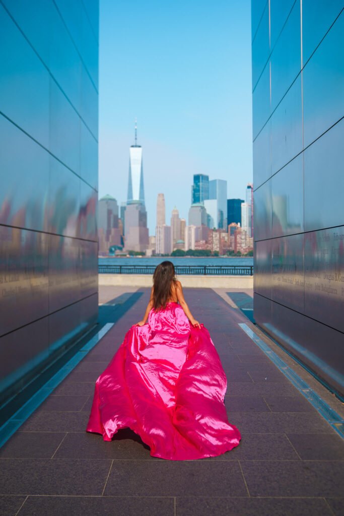 Flying Dress New York Photoshoot at Liberty State Park