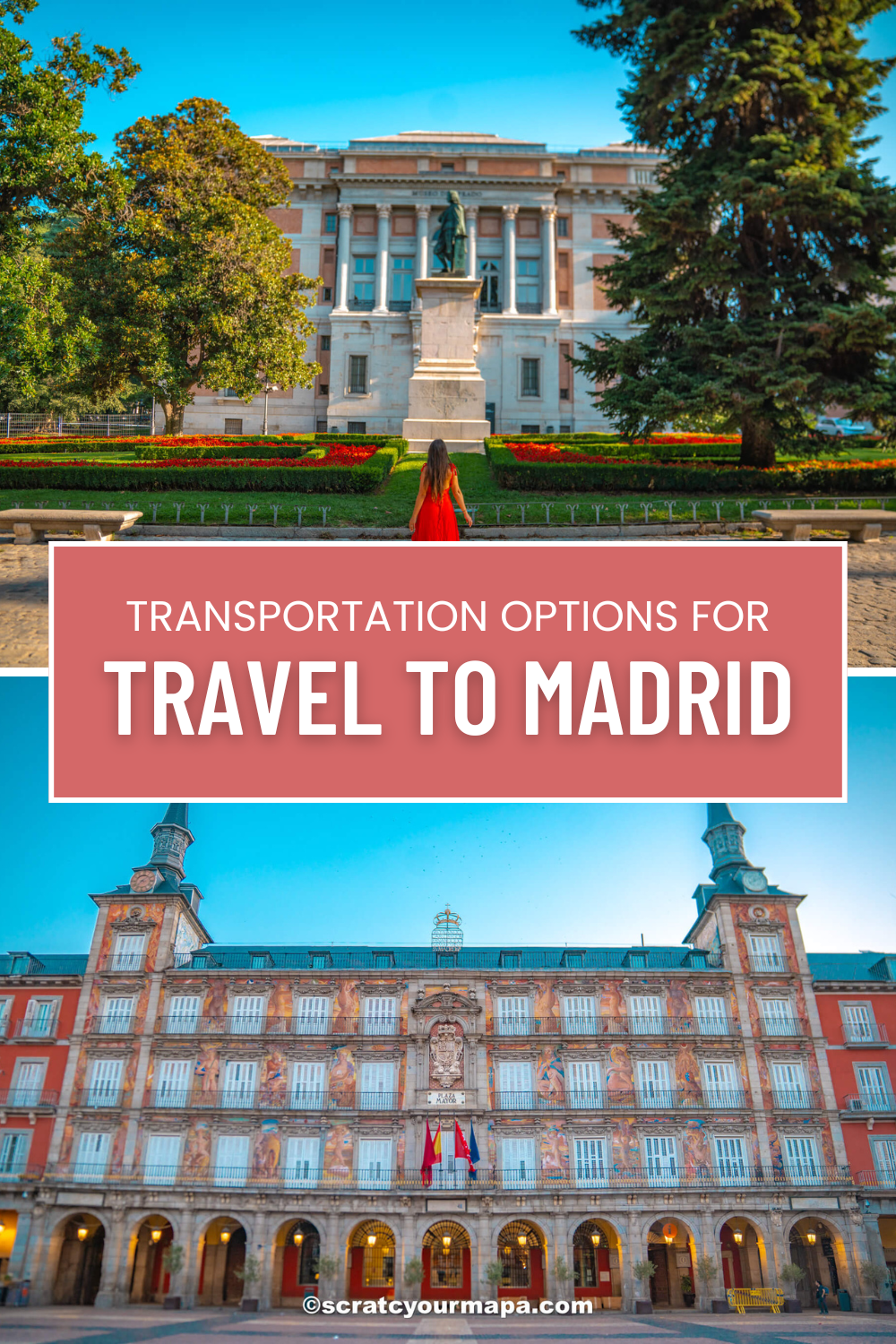 How to travel to Madrid pin