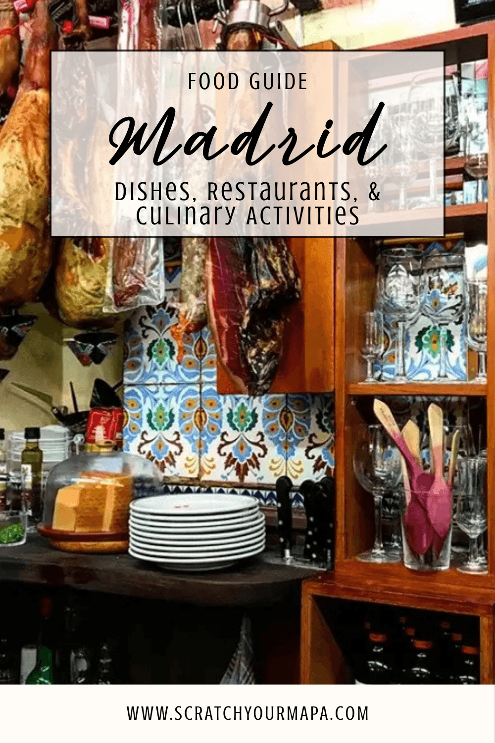 Madrid food guide pin