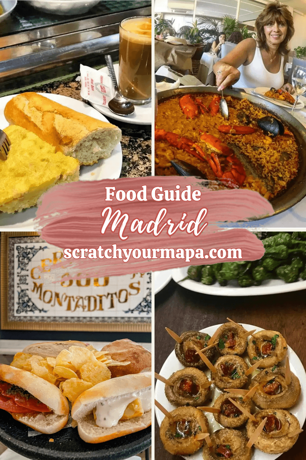 Madrid food guide pin