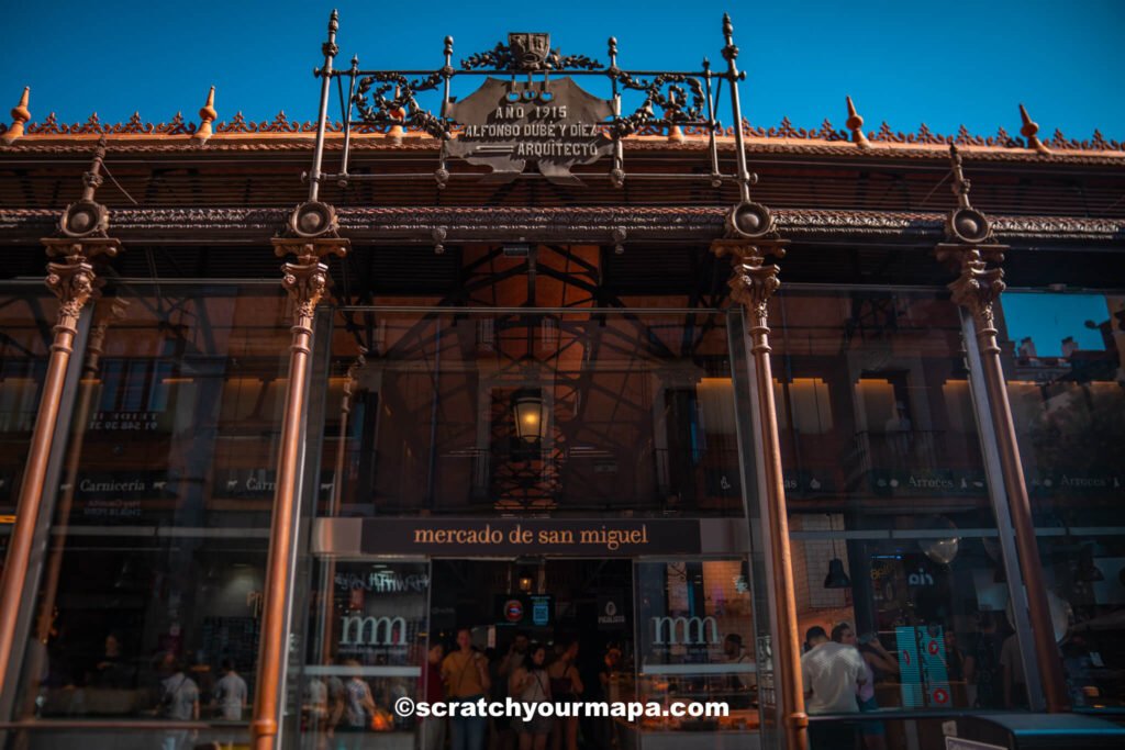 Mercado de San Miguel in Madrid, Spain
