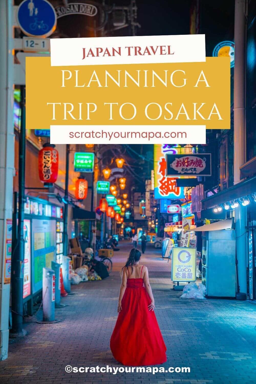 osaka travel guide pin