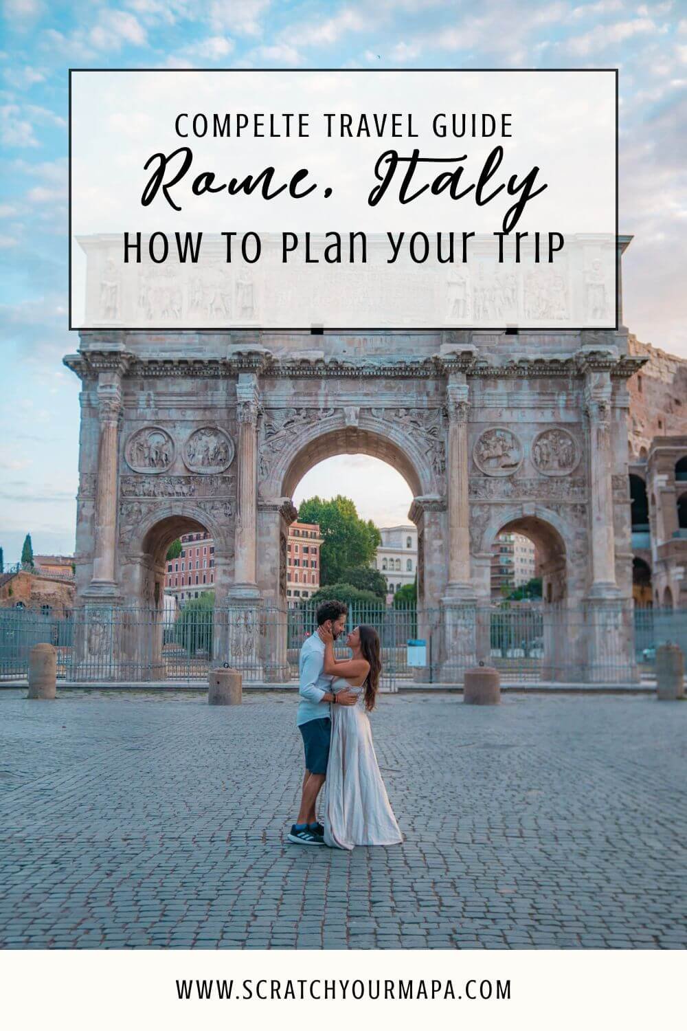 Rome travel guide pin