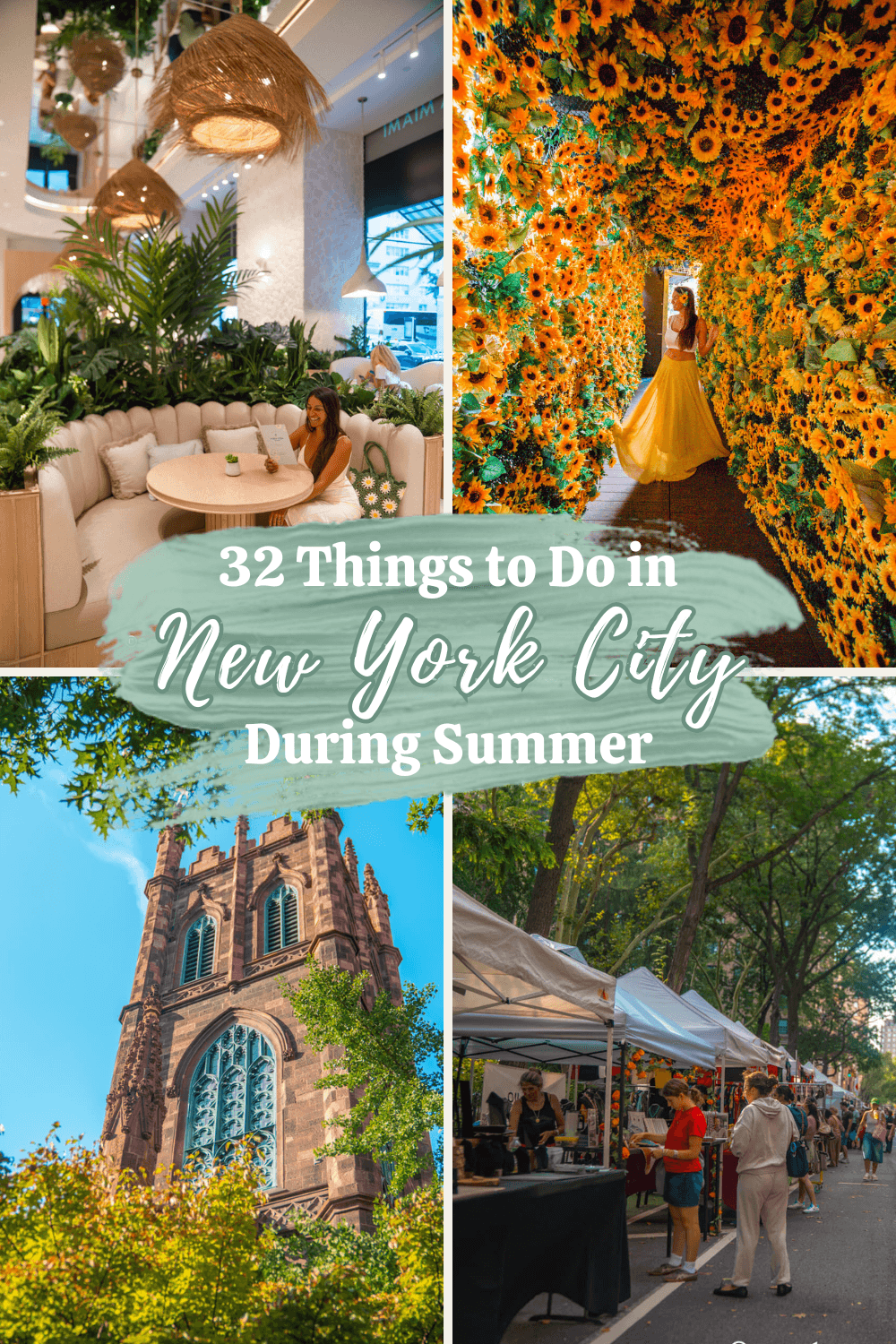 Things to do in summer in NYC pin