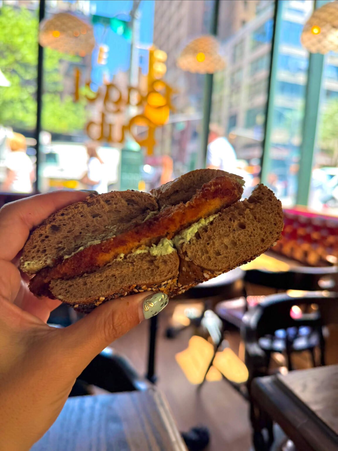 bagel sandwich in NYC