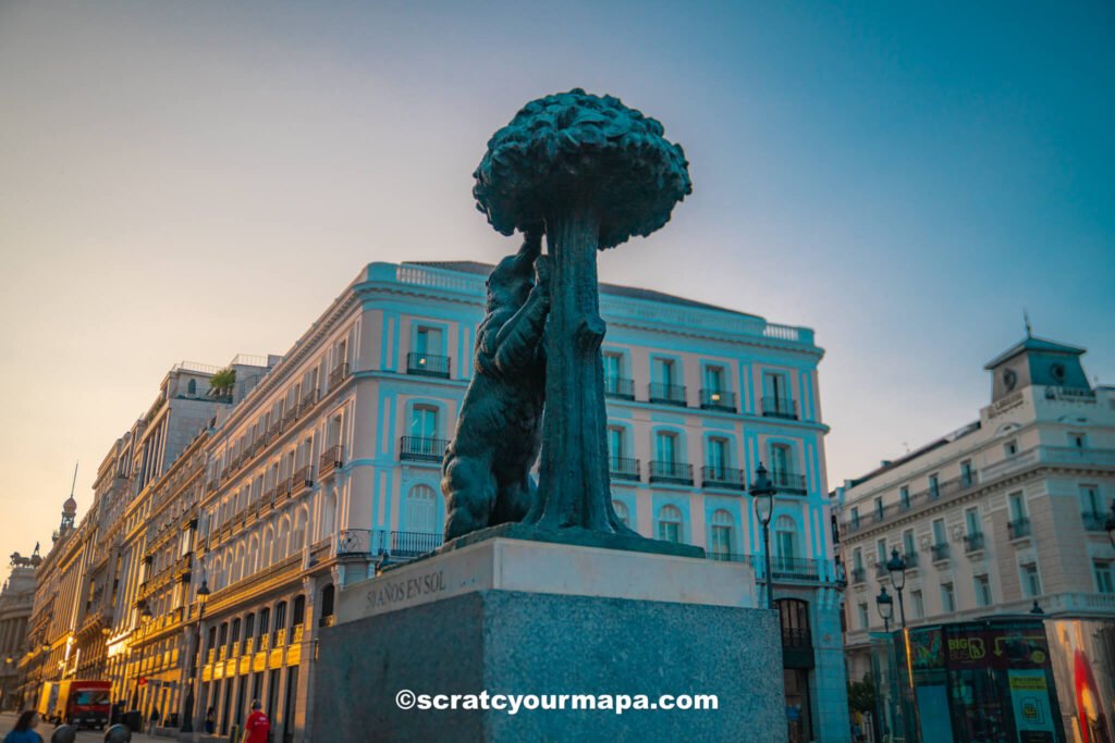bear statue in Puerta de Sol, Madrid