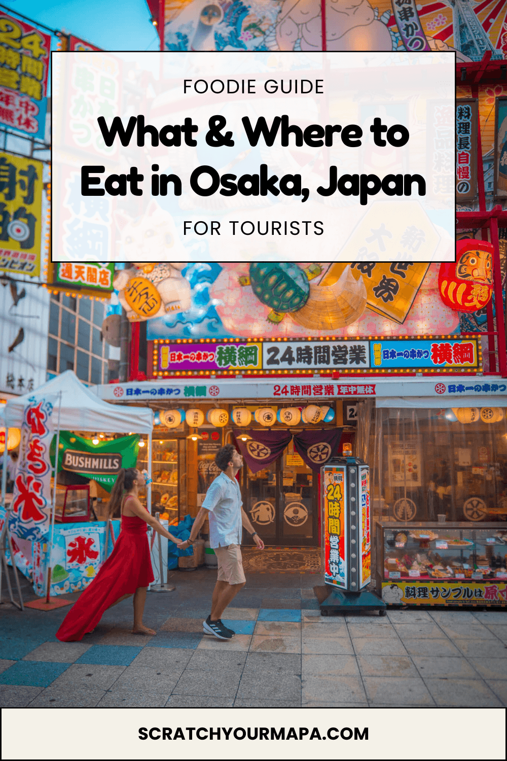 food of Osaka travel guide pin