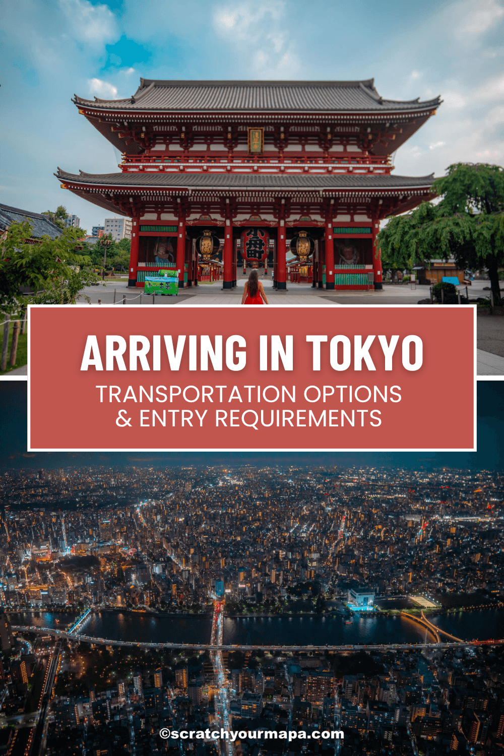 Arriving in Tokyo pin