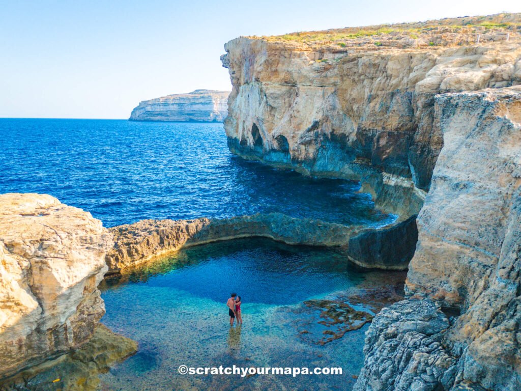 Blue Holes in Gozo, Malta