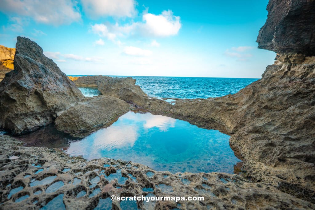 Blue Hole in Gozo, Malta
