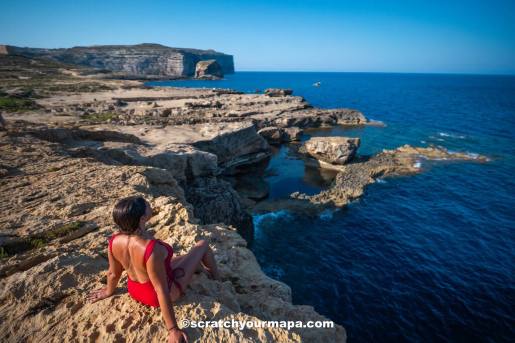 Blue Hole in Gozo, Malta