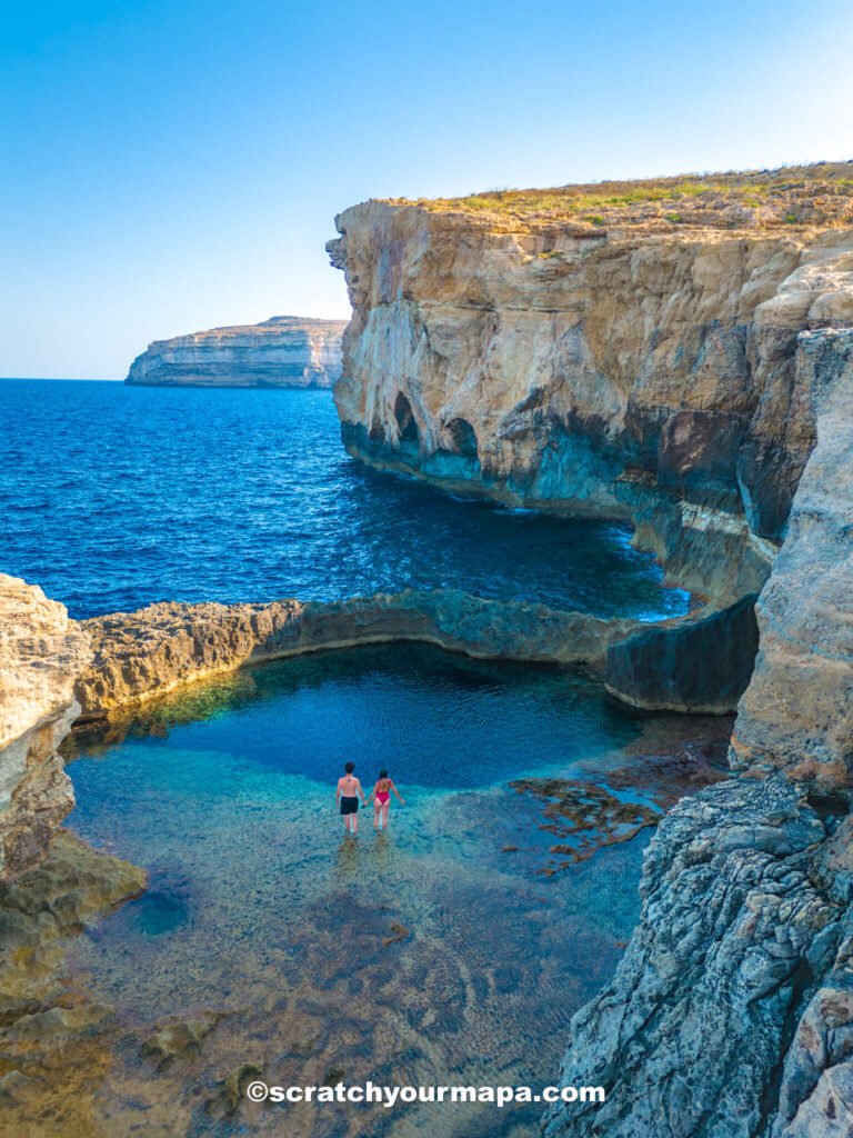 Blue Hole in Gozo, Malta