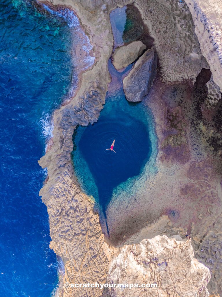 Blue Hole in Gozo, Malta