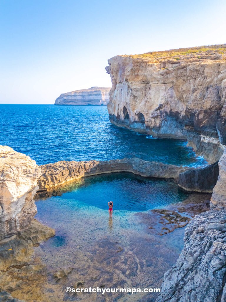 Blue Hole in Gozo - most beautiful places in Malta