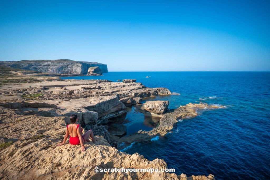 Blue Hole in Gozo - most beautiful places in Malta