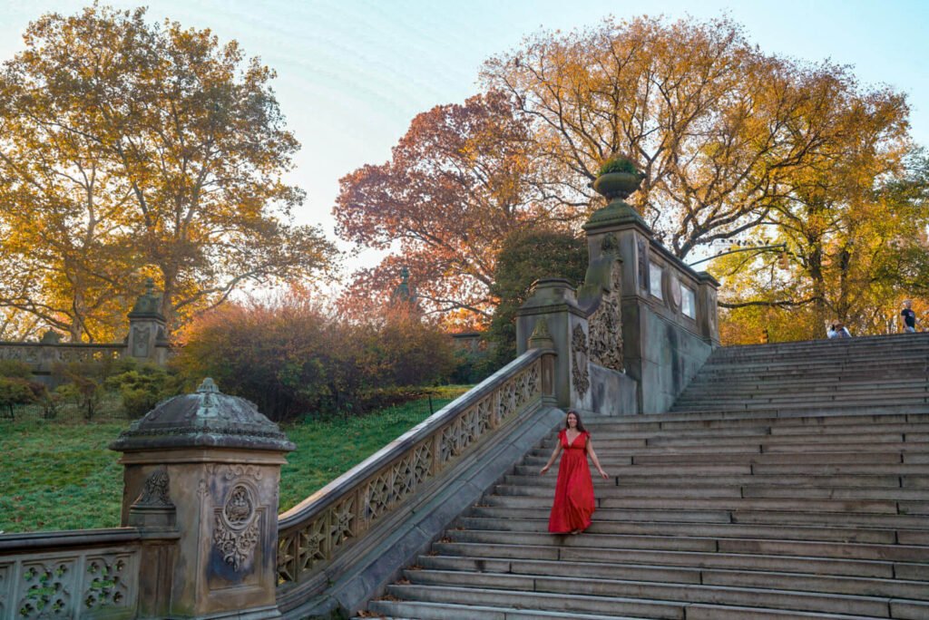 Central Park fall foliage in NYC