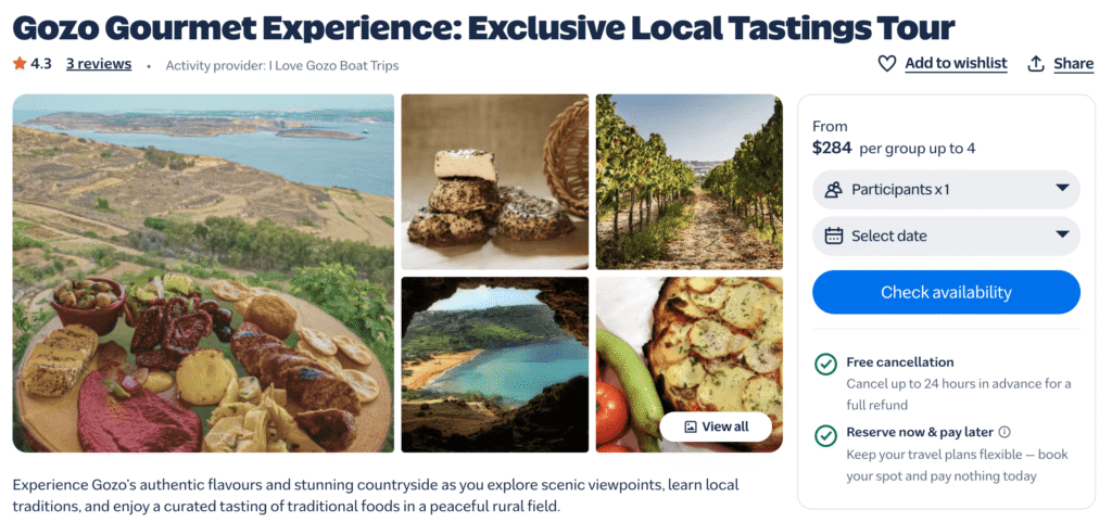 Gozo Food Tour with Get Your Guide