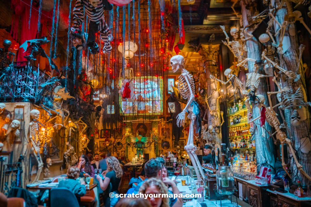 Halloween decorated bars in NYC