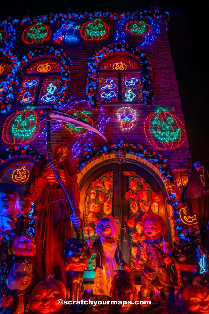 Halloween decoration in Dyker Heights NYC
