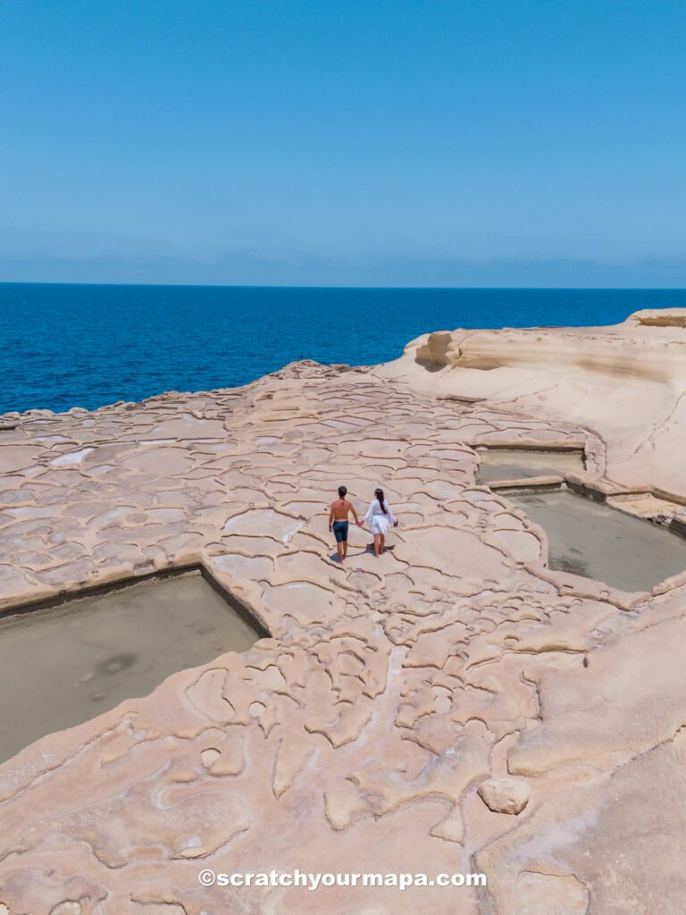 Xwenji salt pans in Malta