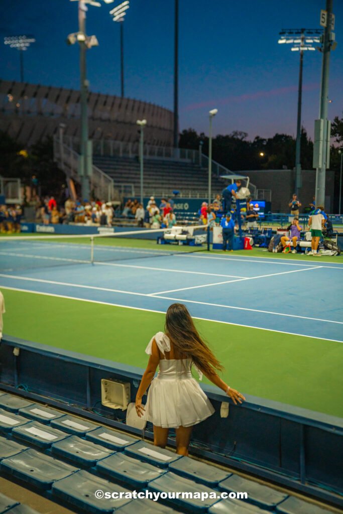 courts at the US Open in New York