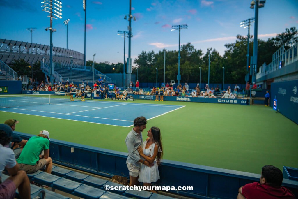 courts at the US Open in New York